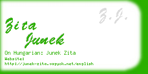 zita junek business card